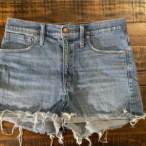 Madewell High rise Denim Shorts